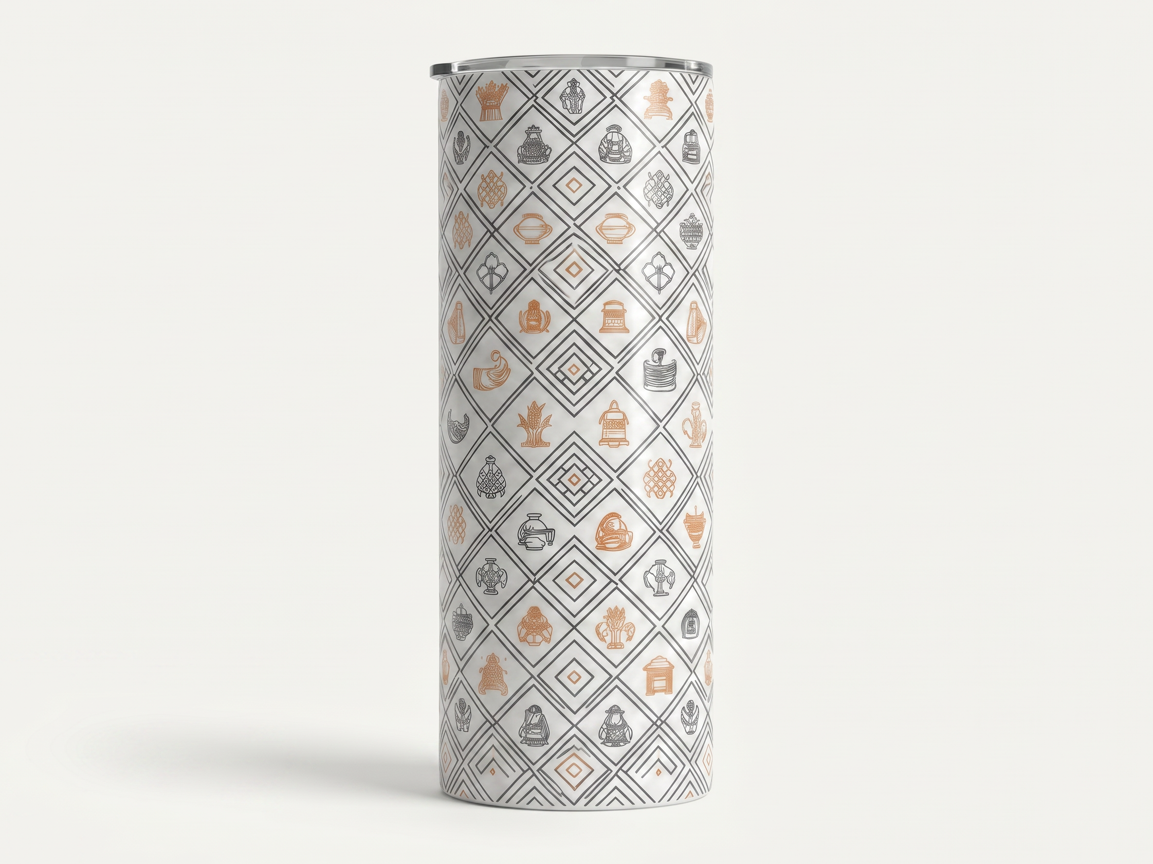 The Chittara Cross: Geometric Heritage Tumbler