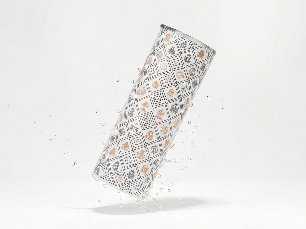 The Chittara Cross: Geometric Heritage Tumbler