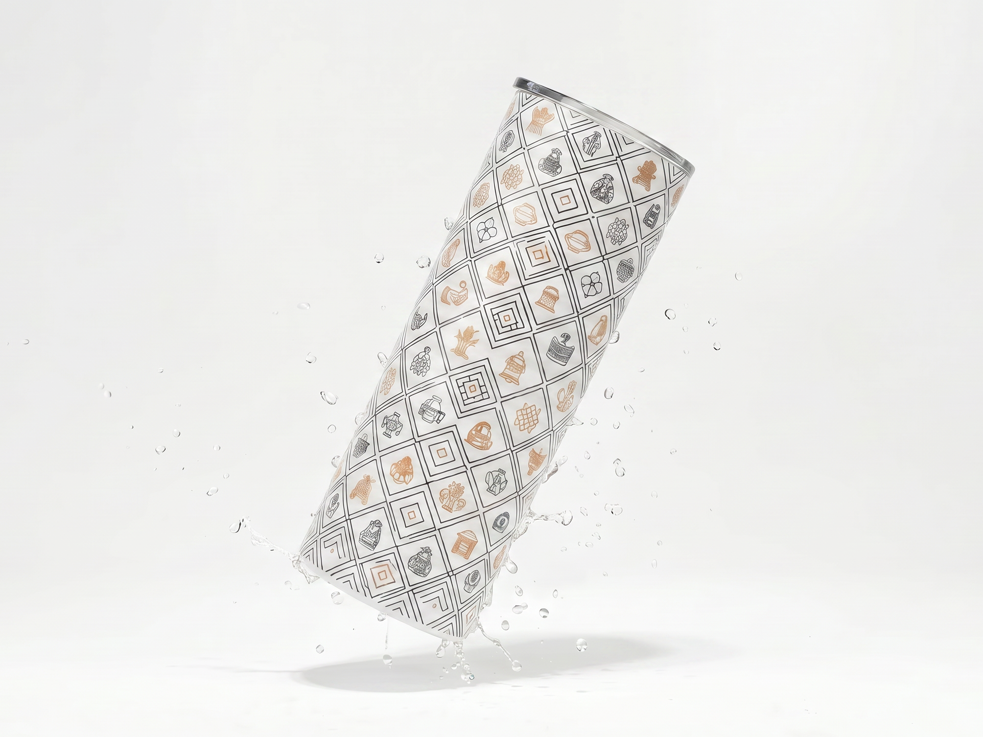 The Chittara Cross: Geometric Heritage Tumbler