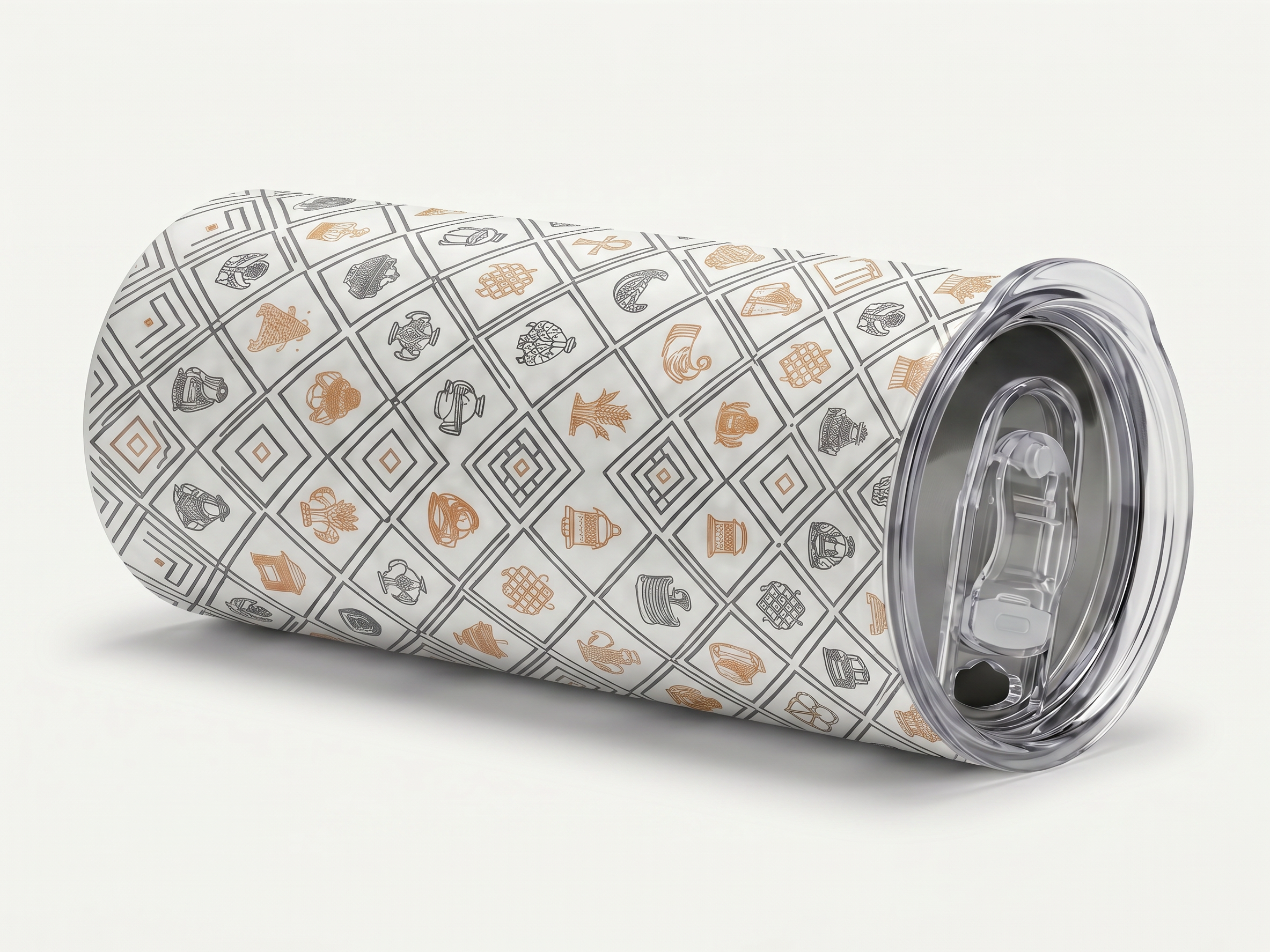 The Chittara Cross: Geometric Heritage Tumbler