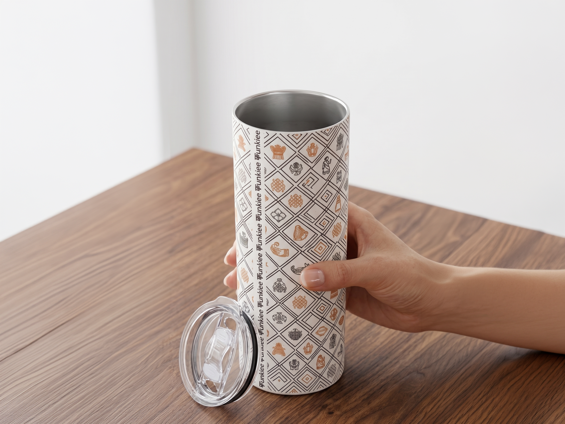The Chittara Cross: Geometric Heritage Tumbler